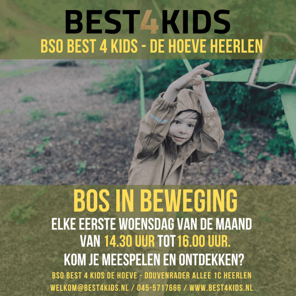 bos in beweging bij BSO - Best 4 Kids de Hoeve