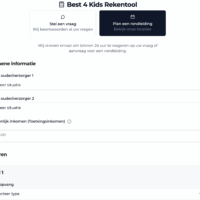 rekentool bso, kinderopvang